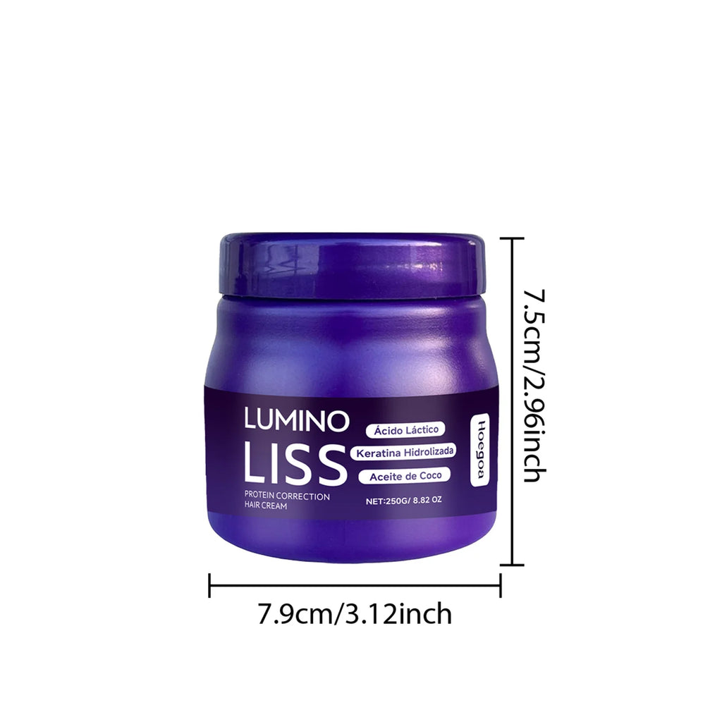 250g Keratin-Glättende Haarmaske Haare wiederherstellen, weicher machen, Glanz verleihen, Glätteisen Tiefenreparatur-Conditioner für trockenes, geschädigtes, krauses Haar