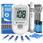 LinkSun G-425-1 Blutzuckermessgerät-Kit 50/100 Stück Teststreifen Lanzetten für Diabetes-Monitor Digitales Glukometer Blutzuckermessgerät