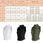 Aiithuug Athletic Reißverschluss-Sweatweste Jacke Ärmellose Lauf-Yoga-Tops Stehkragen-Shirts Sport-Top Fitness Damen Workout-Tops