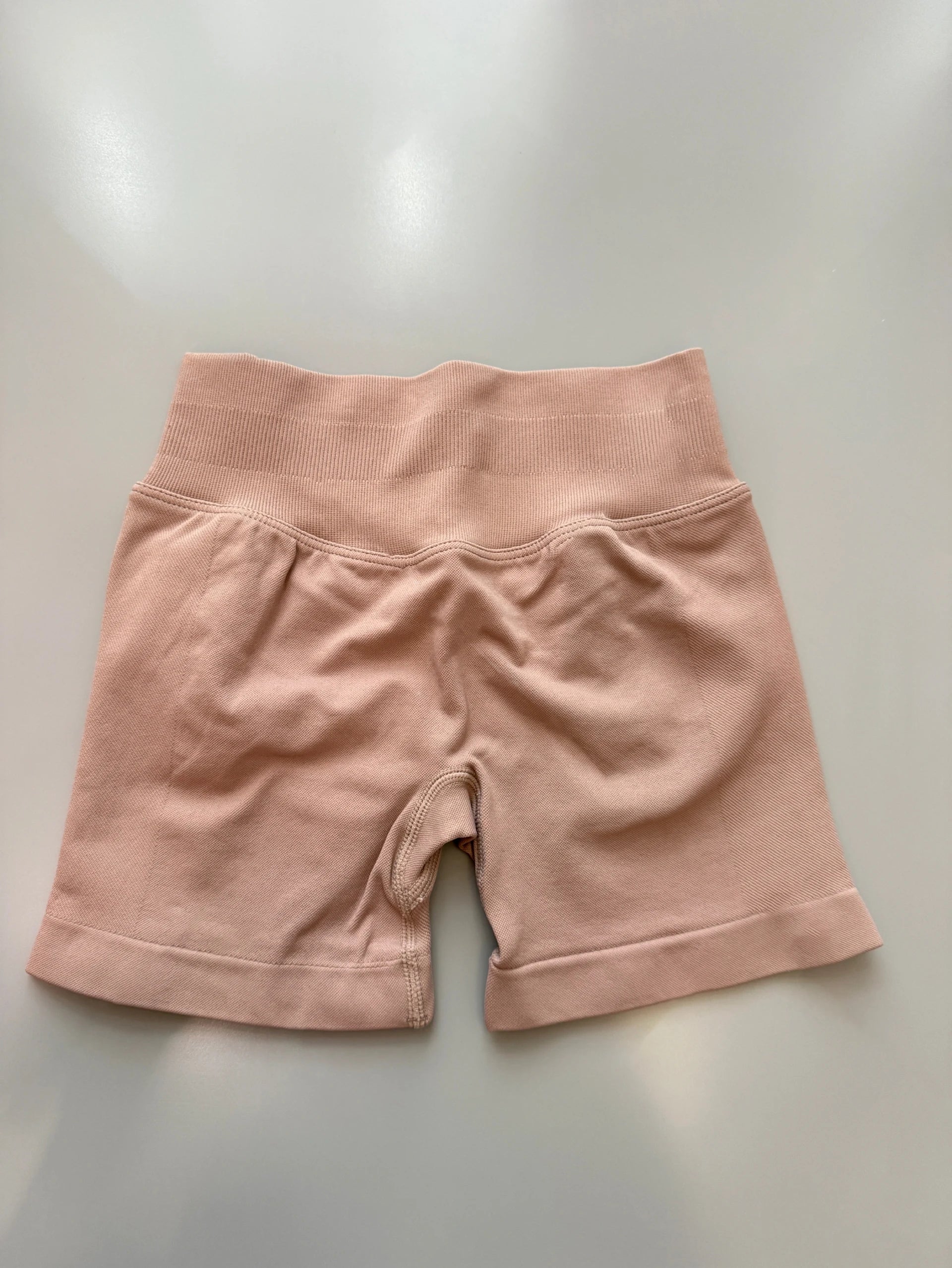 Impact Shorts 4.5" Nahtlos, hochelastisch, niedrig gerippter Bund, dezenter Po-Kontur-Shorts, Fitness Workout Yoga Gym Shorts