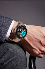 Neue genaue EKG-Smartwatch, Blutfettwerte, Fünf-Organe-Gesundheitscheck, Körpertemperatur, BT-Anruf, Sport-Smartwatches für Herren 2026