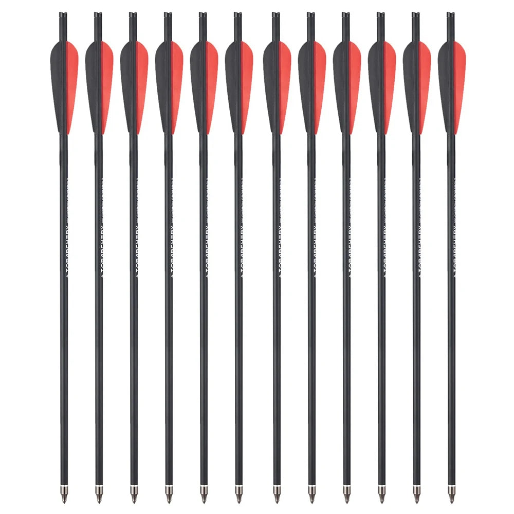 Carbon-Armbrustpfeil mit ersetzter Pfeilspitze, Bogenschießbolzen, Schießzubehör, Jagd, ID8.8, AD7.6, 20"