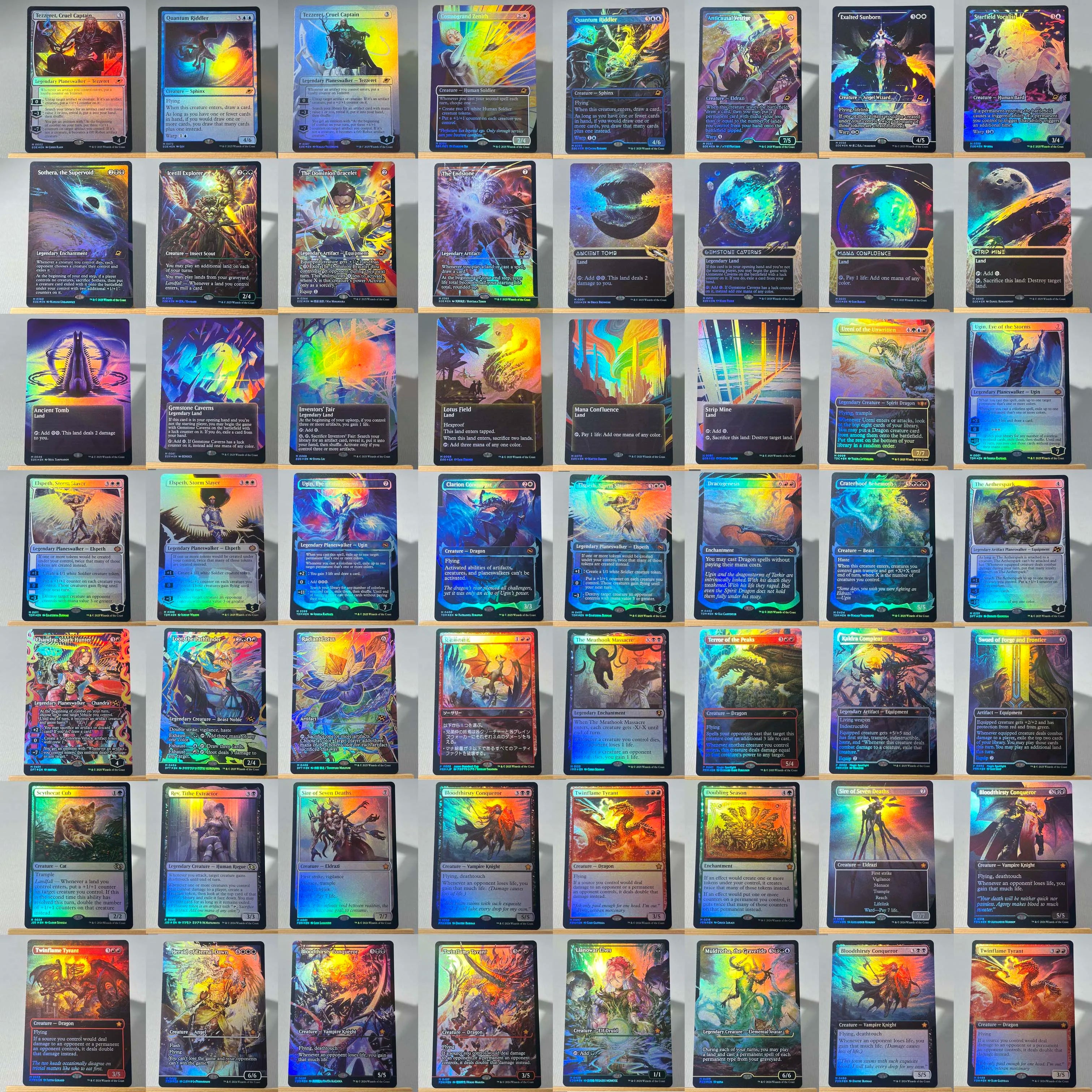 Ganze Reihe TCG-Karten für Heimspiel-Proxy: Magical Power 9 Beta Fetch Lands, VMA Dual, Schockländer, Der Eine Ring, Sammel-Sol Ring Zweitbild