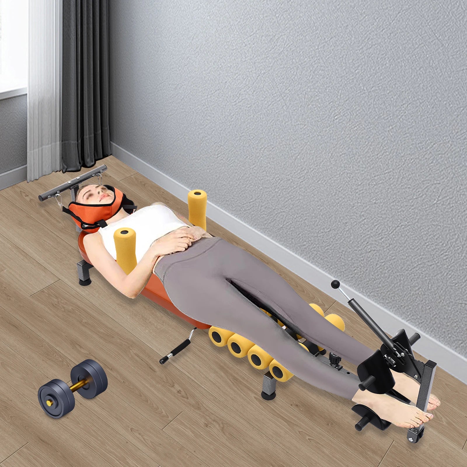 Training Bench Back Adjustable Stretch Bench Neck Stretcher for Tension Relief Portable Spine Stretching Device Hauptbild