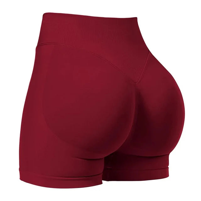 4.5''Shorts Seamless Low Ribbed Waistband Gym Shorts Scrunch Bum Yoga Shorts Booty High Stretch Running Bike Shorts