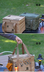 30-42L Tactical Camping Storage Bag - Insulated Folding Box for Picnic, Tableware & Field Equipment Waterproof