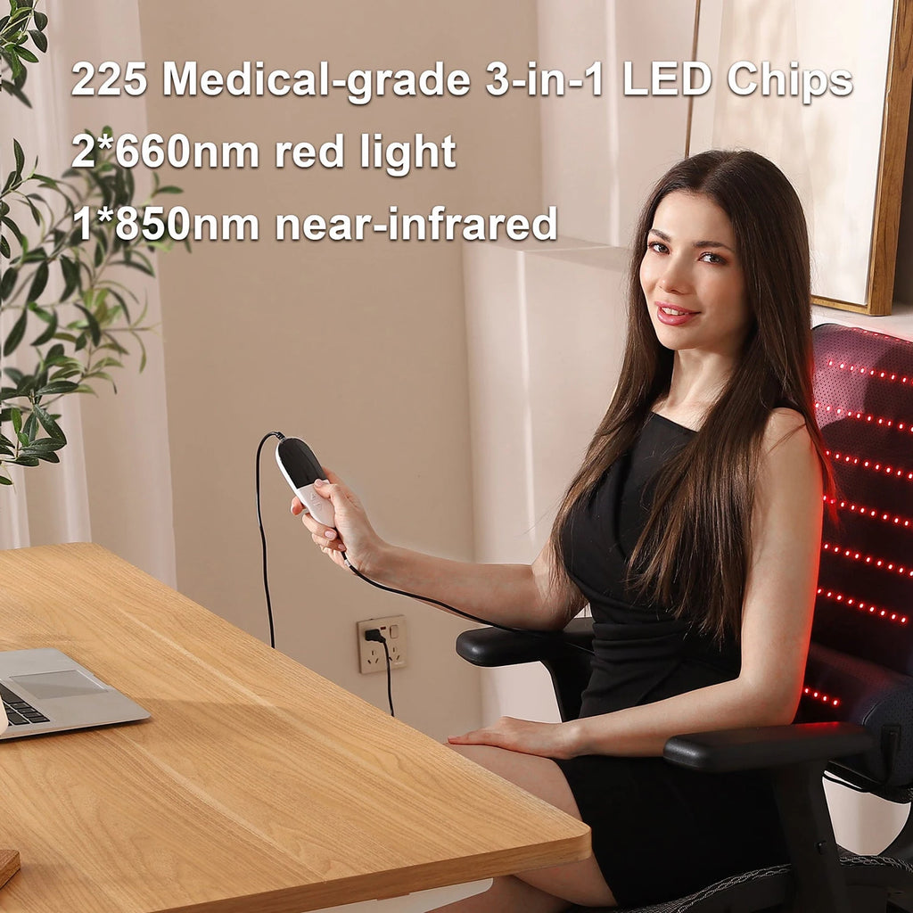 Rotlicht-Therapiematte mit Ferninfrarot-Wärme 3D-Nackenstütze Professionelle Schmerzlinderung Massagematte für den Heim-Spa-Gebrauch Muskelentspannung