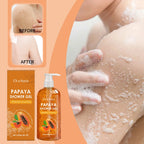 Papaya Whitening Duschgel Peeling Verblassen von Pigmentflecken Langanhaltender Duft Erfrischend Reguliert Öl Feuchtigkeitsspendend Reichhaltiger Schaum Körperwaschmittel