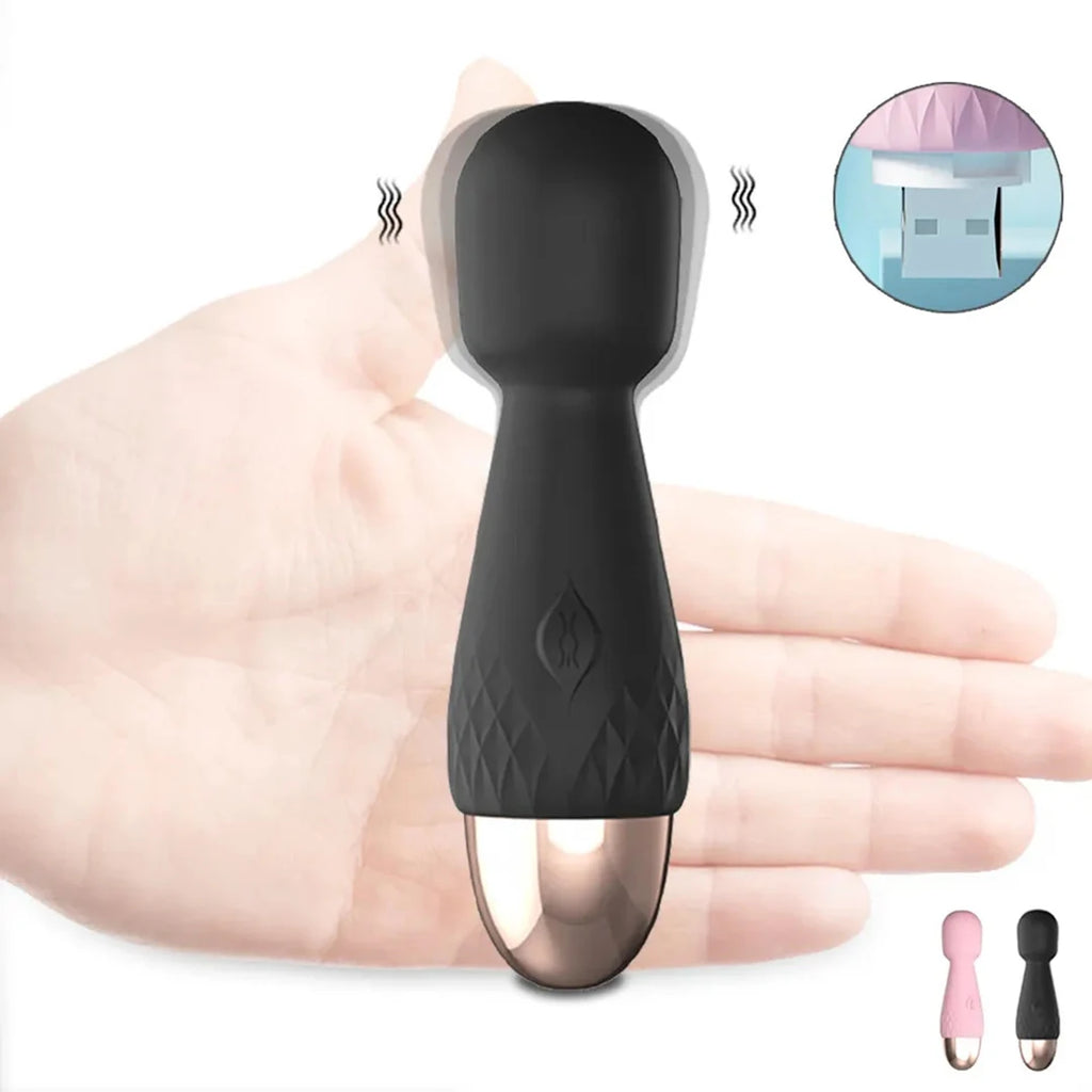 Mini Powerful Silent Personal Silicone Sex Toys for Women Vibrator AV Stick Adult Female Dildo Massage G Spot Vibrator Adult 18