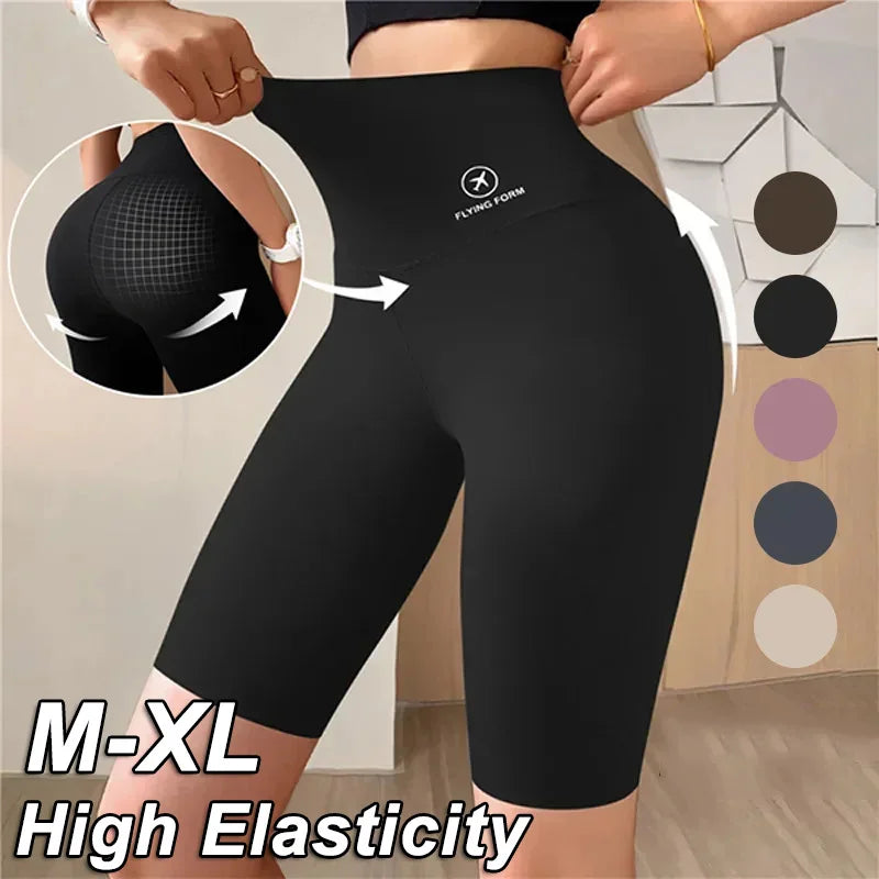 M-XL Damen Shorts Sportshorts für Damen Neu Radfahren Joggen Fitness Hohe Taille Push Up Gymshorts Leggings Yoga Kleidung Hauptbild