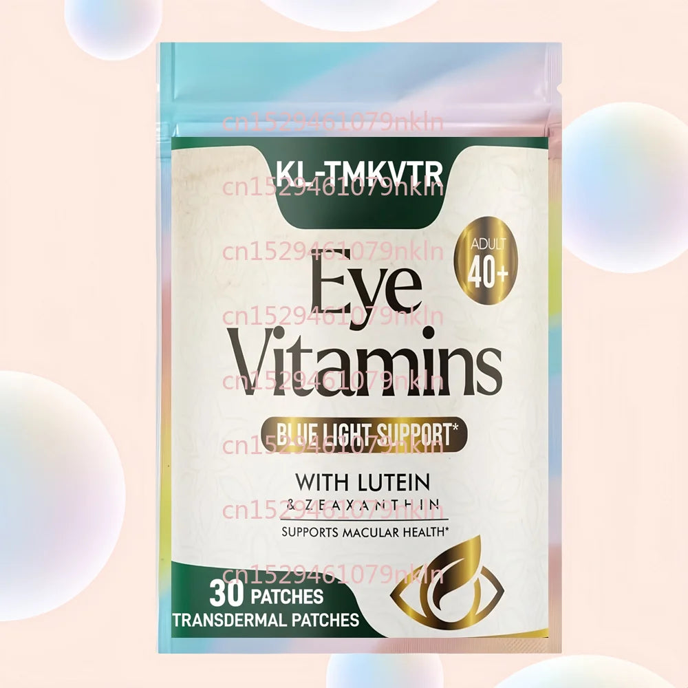 30 Pflaster Augen Vitamine & Mineralien Transdermale Pflaster Enthält Zink, Kupfer, Lutein Unterstützt trockene Augen, Sehkraft