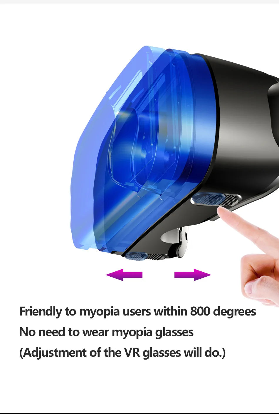 Virtual Reality 3D VR Headset Smart Glasses Helm für Smartphones Handy Mobile 7 Zoll Linsen Fernglas Brille Geräte