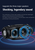 ZEALOT-S67 60W Tragbarer Bluetooth-Lautsprecher Outdoor Party-Lautsprecher Großer lauter Lautsprecher Exzellente Bassleistung Hifi-Lautsprecher