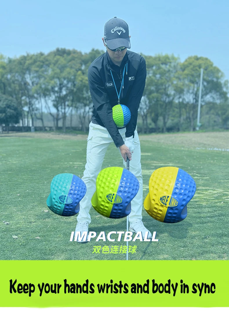 Golf Dual-Color Assist-Gerät Schwungmechanik, Armhaltung beibehalten, Chicken-Wing-Haltung verbessern, Dreieckstraining