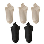10 Stück=5 Paar Damen Socken Casual Atmungsaktiv Hohe Qualität Knöchelsocken Sommer Low Cut Baumwolle Dünne Kurze Elastische Socken calcetines