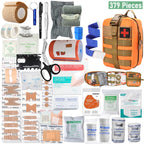379-teiliges Erste-Hilfe-Set für Zuhause und Büro, tragbare Notfalltasche, rotes Survival-Handgepäck für Outdoor-Aktivitäten, Camping, Jagd, Wandern