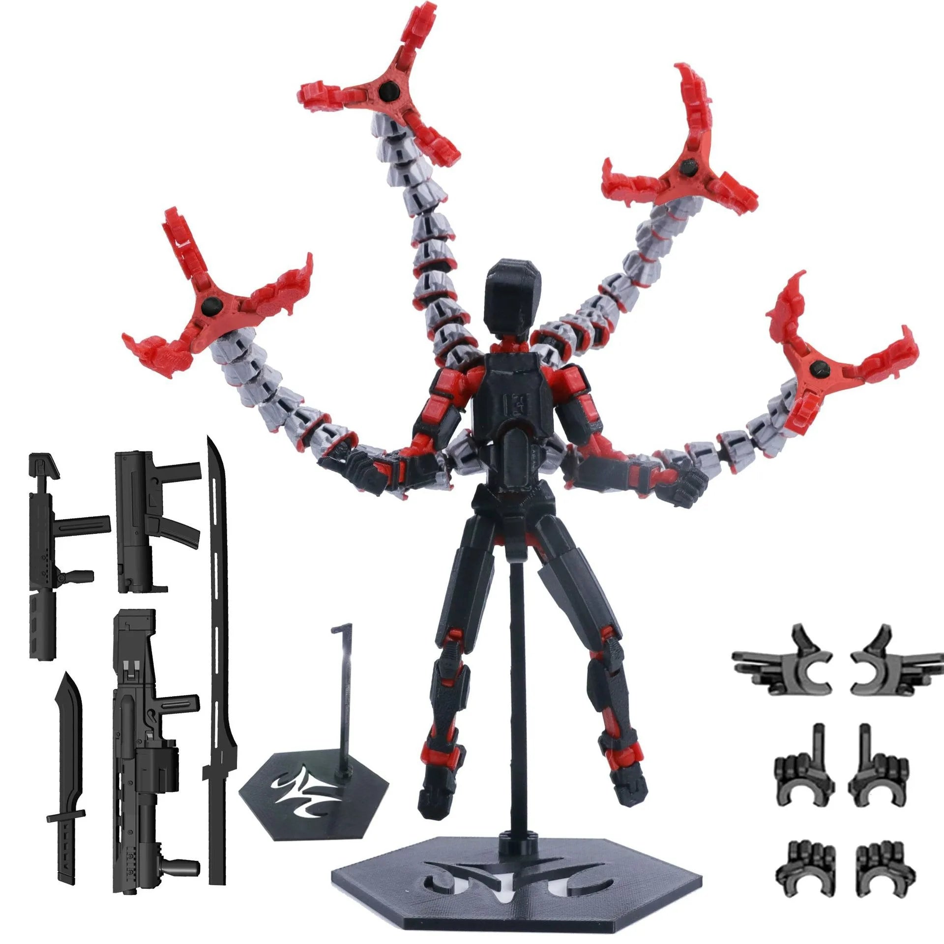 T13 Actionfigur, 3D-gedruckt, mehrgelenkig, beweglich, Titan 13 Lucky Dummy Nova Roboter-Actionfigur, Desktop-Montage, fertiges Geschenk