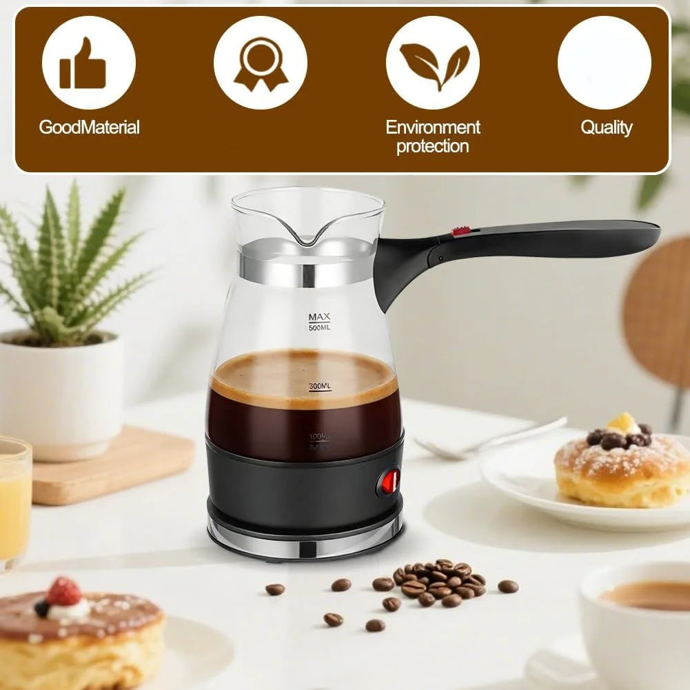 CKFAM-Electric Turkish Coffee Machine 500 Ml Espresso Maker With Handle Turkish Coffee Pot And Teapot EU Plug Hauptbild