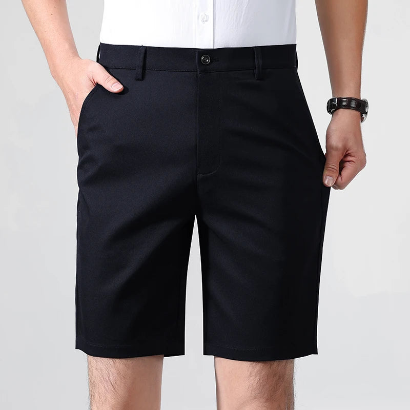 Neue klassische Passform für Herren Stretch Bermuda Leichte schnelltrocknende Stretch-Shorts Golf-Shorts Wandern Reisen