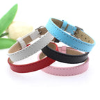 20 Stück 10 mm Armband aus echtem Leder für Damen, Schiebebuchstaben-Anhänger, Armband zur Schmuckherstellung, DIY, Haustierhalsband, Schlüsselband