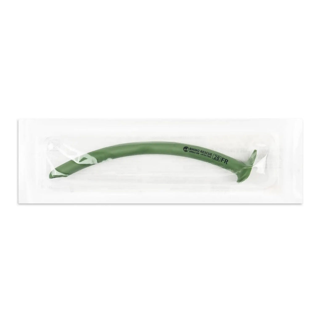 RHINO RESCUE Nasopharyngeal-Tubus, NPA Nasaler Tubus 28 FR. mit Gleitmittel (2er-Pack)