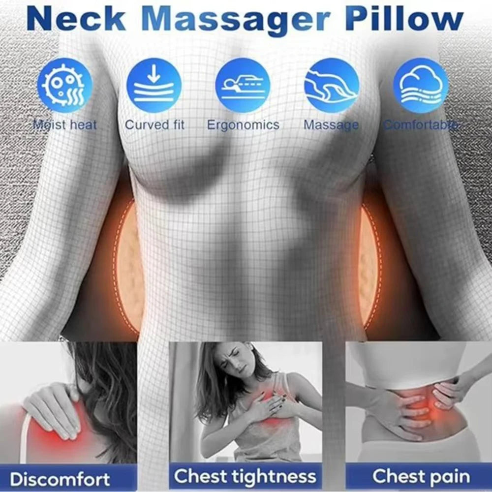 NEUES 3-in-1 Rückenmassagegerät mit Entspannungsliege Shiatsu Tiefengewebe Tragbares Schulter-Lendenwirbel-Schmerzmittel Taillenmassagegerät