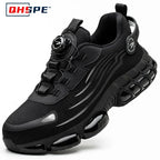 Men's Safety Shoes Protection And Elastic Safety Boots Fashionable Casual Shoes Breathable Odor Protection Men's Work Shoes