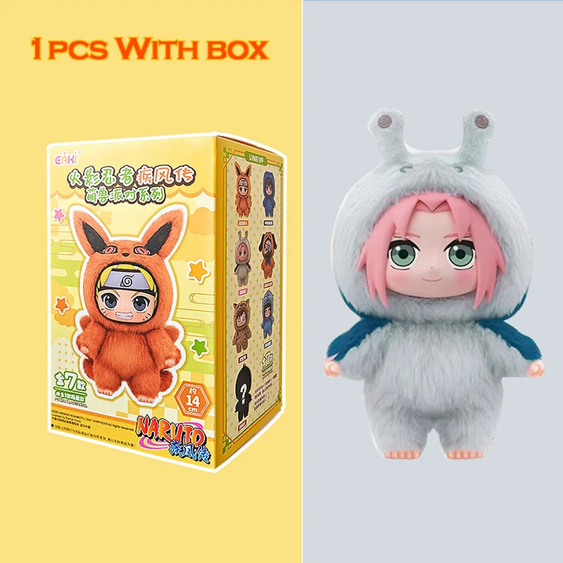 EAKI Naruto Blind Box Shippuden Naruto Uzumaki Sasuke Kakashi Party Serie Plüschpuppe Handgemachtes Ornament Spielzeugsammlung Geschenk