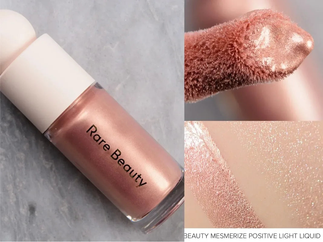 Rare Beauty Melting Cream Blush Make-up Matt Perlmutt Textur Glitzer Rouge Highlighter Hell nähren befeuchten Lipgloss