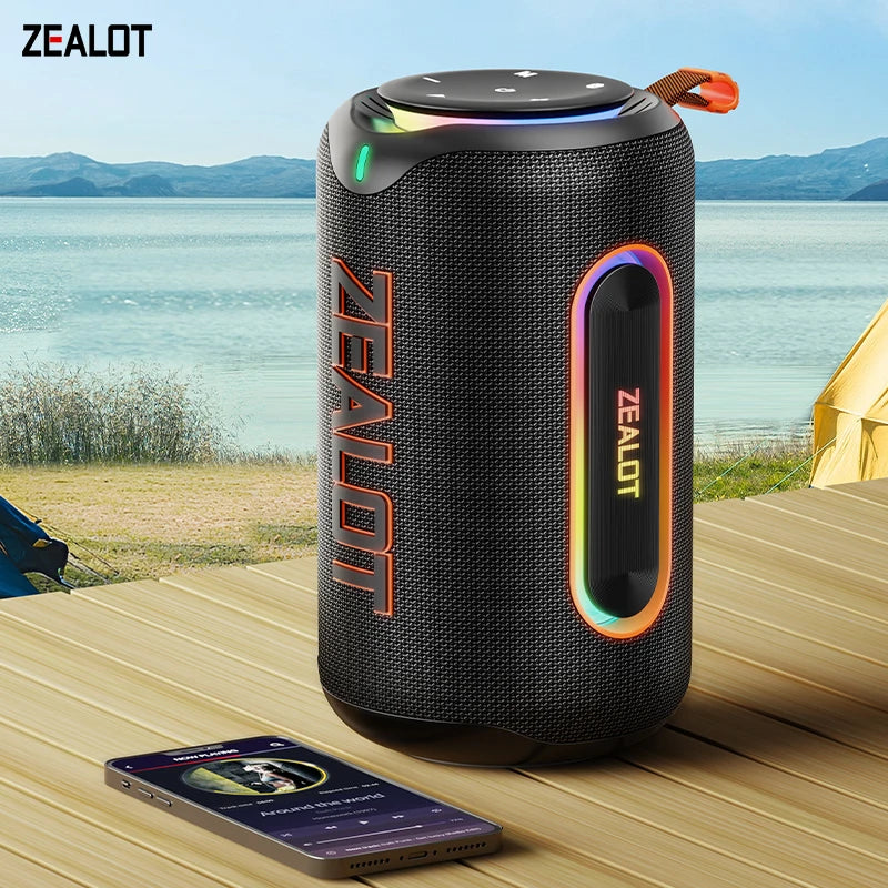 ZEALOT_MP1 Tragbarer Bluetooth-Lautsprecher 60W StormBox Blast Outdoor Wireless Lautsprecher IPX6 Wasserdichter Party Camping Lautsprecher 12H ZEAL Hauptbild