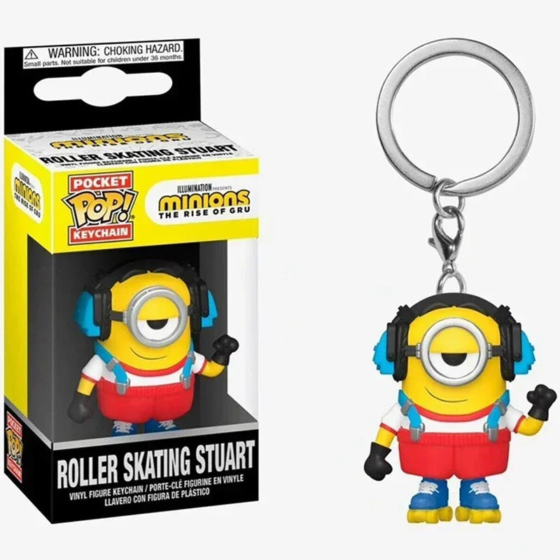 2026 Funko Schlüsselanhänger Ranger Rot Blau Pink Minion Kevin Otto Stuart Spider Spot Vash Ahsoka Inuyasha Homer Sam Sally Figuren Spielzeug