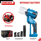 ONEVAN 2IN1 Bürstenloser Elektroturbo-Gebläse 38000 U/min Akku-Handstaubsauger Laubbläser Elektrowerkzeug für Makita 18V Akku
