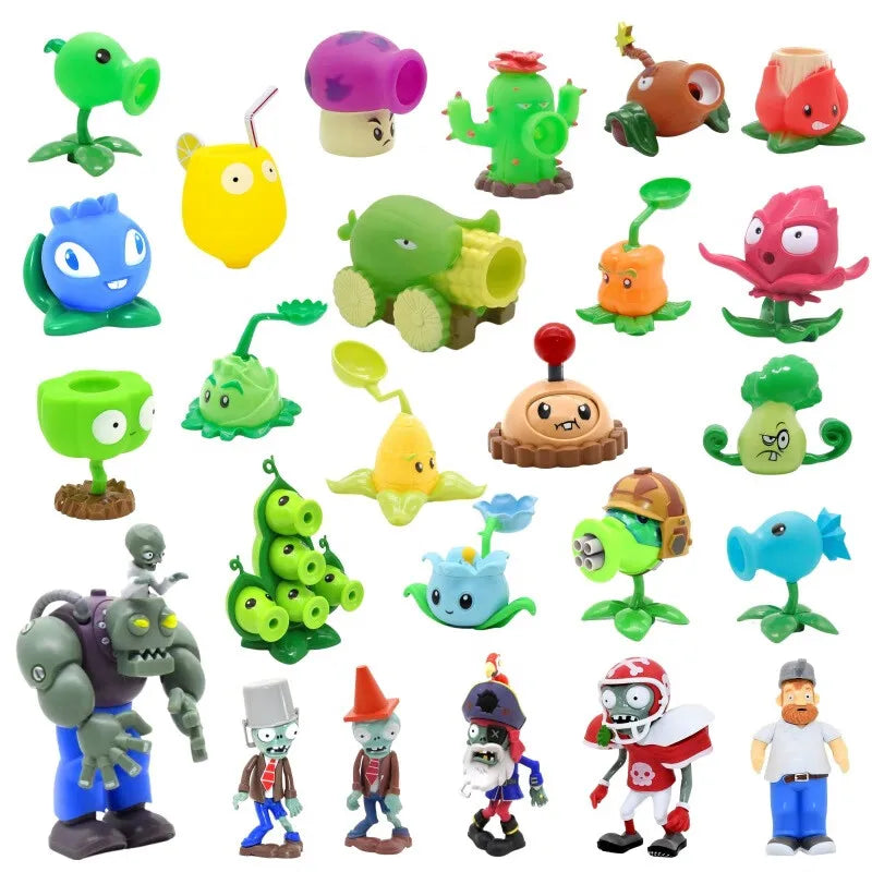 PLANTS VS ZOMBIES Verrückter Dave Spiel Actionfigur Straßensperre Eimer Totengräber Zombie Modell Puppe Kinderspielzeug Kindergeschenke