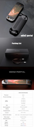 Ayn Odin 2 Portal Retro Handheld-Spielekonsole | 7" 120Hz Display, 8 Gen 2, 8000mAh Portable Videospielkonsole als Geschenk