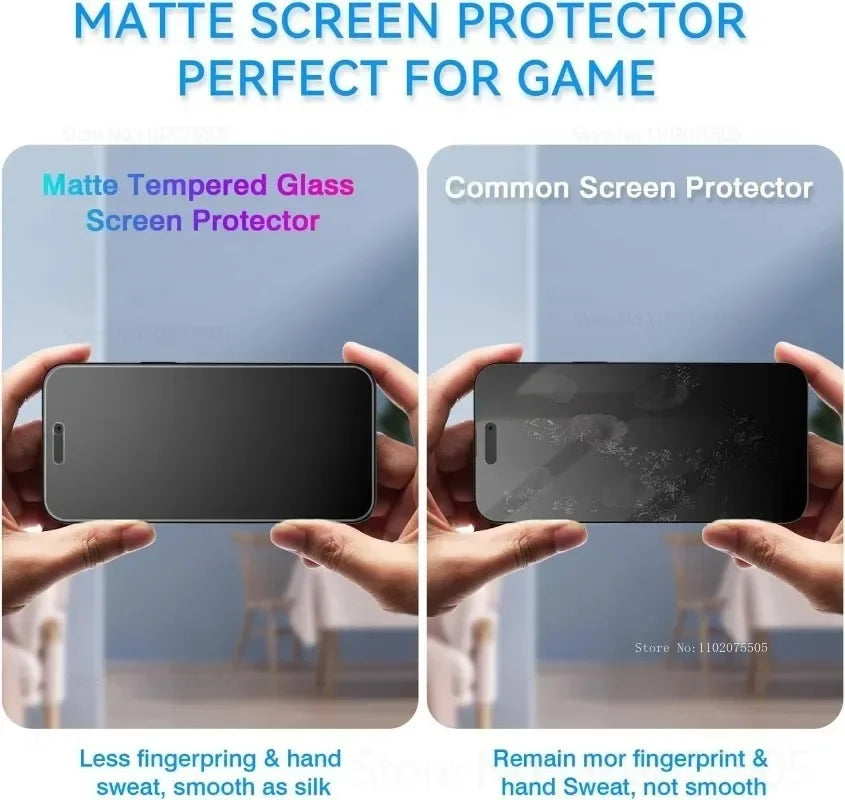 3 Stück mattierte Displayschutzfolie aus gehärtetem Glas für iPhone 17 16 15 14 Pro Max 17 Air Displayschutzfolie für iPhone 13 12 11 Pro 16e 15 Plus XS XR