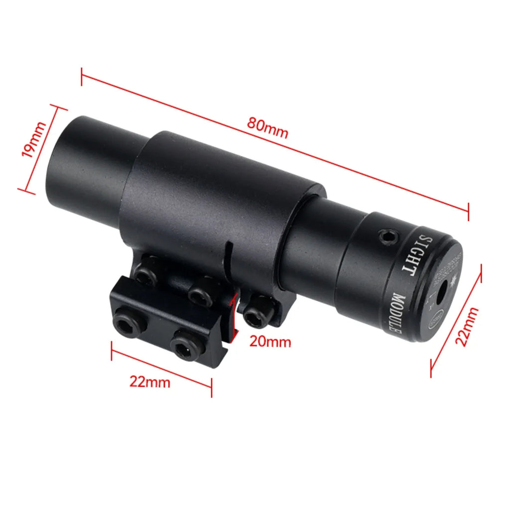 Outdoor Rotpunkt-Rot-/Grün-Laservisier Jagdzubehör Sport-Weitdistanz-Laserkalibrator für 11/20mm Schiene