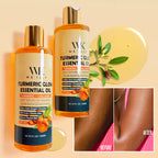 WK JALY Kurkuma Glow Essential Körperöl, feuchtigkeitsspendend, aufhellend, hellt dunkle Achseln und Fingerknöchel auf, gegen Akne, gleicht ungleichmäßige Haut aus