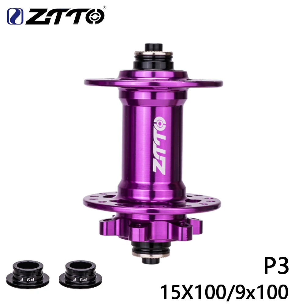 ZTTO MTB 32 Loch Scheibenbremsnabe Vorderradnabe 6-Loch Boost Nabe 15x110 Steckachse 15x100 32H Maza 9x100 QR gedichtete Lager