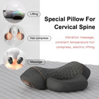 Elektrisches Nackenmassagekissen, zervikales Streckgerät, Heizung, Vibrationsmassage, Rückenextension, orthopädisches Schlafkissen, Stützkissen