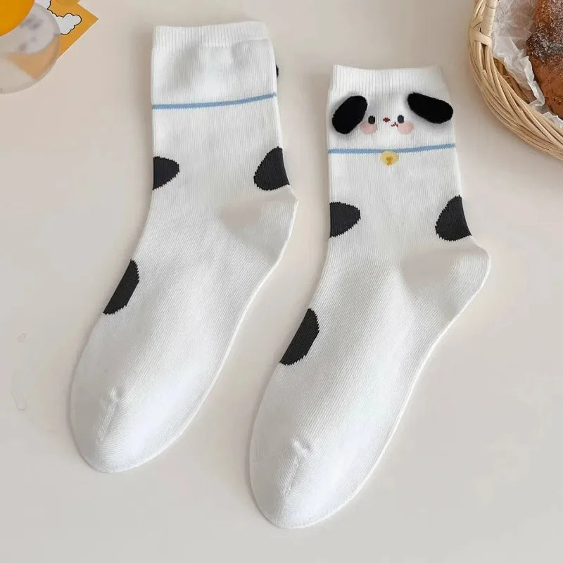 Mode Süß Niedlich 3D Tierohren Schwein Strumpfwaren Winter Warme Cartoon-Socken für Kinder Harajuku Baumwolle Weiche Hausschuhsocke