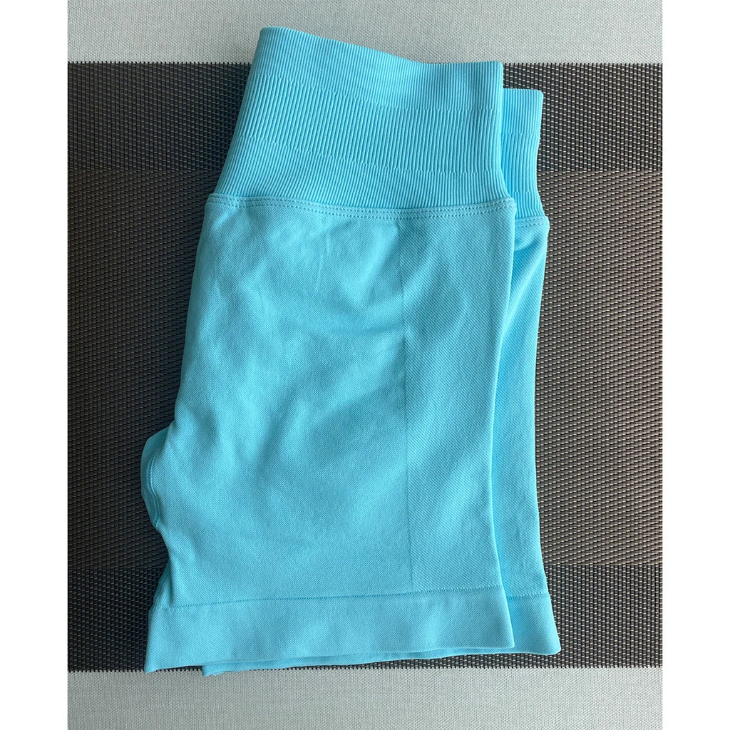TKITK Shorts Nahtlose Yogahosen Damen Fitness Outfits Shark Bite Shorts für Fitnessstudio Laufen Radfahren Leggings