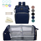 Wickeltasche Leichtgewicht Tragbares Klappbett Großraum-Reise-Maternity-Taschen Baby-Rucksack Weibliche Mama-Ausgehtasche