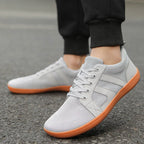 FANCYLEE Klassische Damen GAT Barfuß-Sneaker Retro Wildleder Minimalistische Walkingschuhe Weite Passform Zero Drop Freizeitschuhe Größe 36-41
