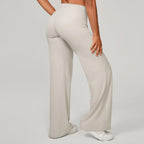 Damen gerade Yoga-Leggings weicher, dehnbarer Stoff Damen-Yogahosen GYM Schweißableitende Eigenschaften Lauf-Sport-Hosen