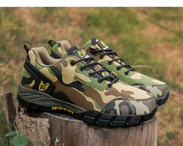 Men Casual Shoes Summer Outdoor Sneakers Women Footwear Trainer Camouflage Shoe Anti Slip Wear-Resistant Hiking Footwear