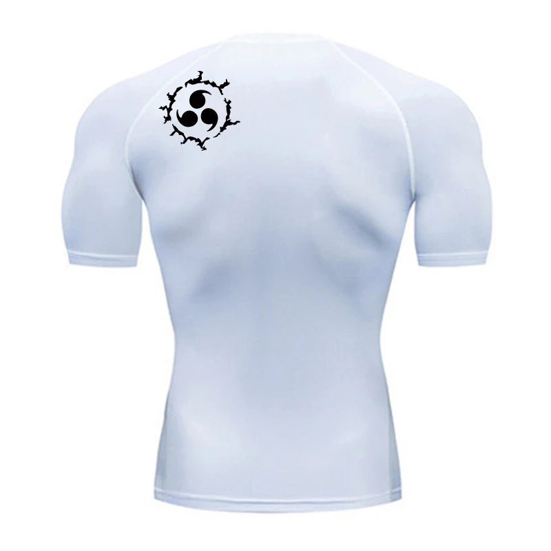Grafische Kompressionsshirts für Herren, athletisch, schnell trocknend, Rash Guard, dehnbar, Baselayer, Unterhemden, Fitnessstudio, Workout, Lauf-T-Shirt-Oberteile
