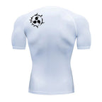 Grafische Kompressionsshirts für Herren, athletisch, schnell trocknend, Rash Guard, dehnbar, Baselayer, Unterhemden, Fitnessstudio, Workout, Lauf-T-Shirt-Oberteile