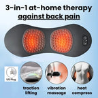 NEUES 3-in-1 Rückenmassagegerät mit Entspannungsliege Shiatsu Tiefengewebe Tragbares Schulter-Lendenwirbel-Schmerzmittel Taillenmassagegerät