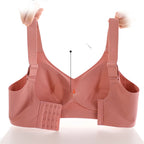 Damen-Push-up-BH, schön am Rücken, große Größen, weicher Halt, nahtlos, einteilig, ohne Bügel, verstellbarer, dünner Sport-BH nahtlos