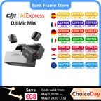 DJI Mic Mini Funkmikrofon (2 Sender + 1 Empfänger) / (1 Sender + 1 Empfänger) mit intelligenter Geräuschunterdrückung und hochwertiger Audioqualität